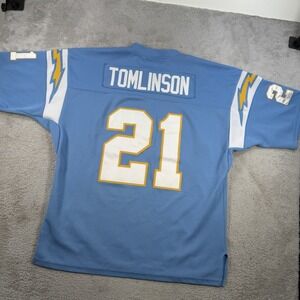 San Diego Chargers LaDanian Tomlinson Jersey Men 56 2XL #21 Mitchell & Ness NFL